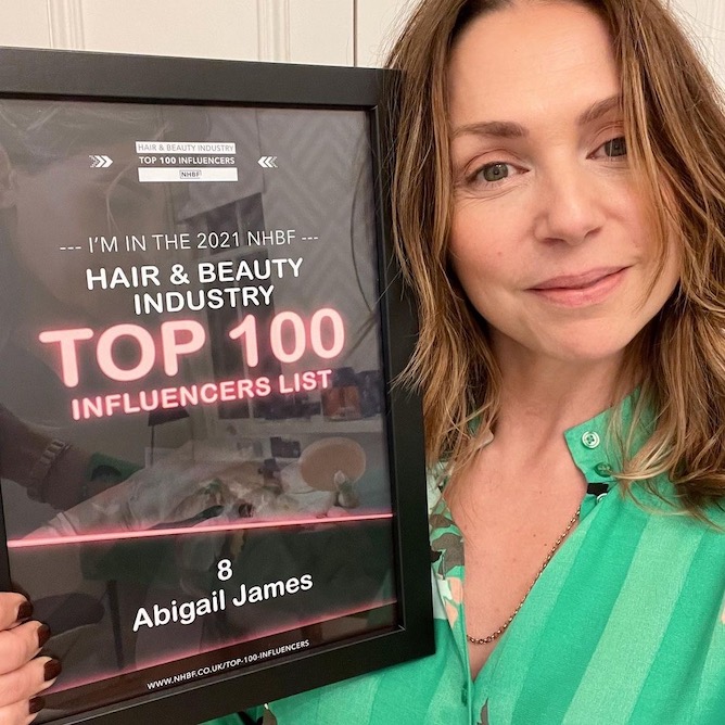National Hair & Beauty Federation Top 100 Influencers for 2021 Abigail James